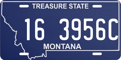 MT license plate 163956C