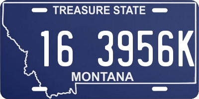 MT license plate 163956K