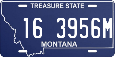 MT license plate 163956M