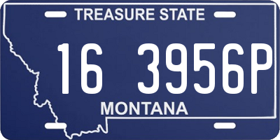 MT license plate 163956P