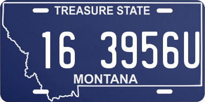 MT license plate 163956U