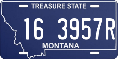 MT license plate 163957R
