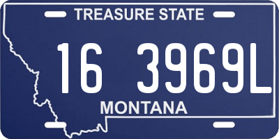 MT license plate 163969L