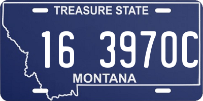 MT license plate 163970C
