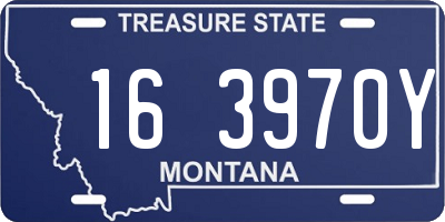 MT license plate 163970Y