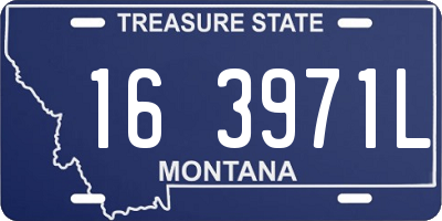 MT license plate 163971L
