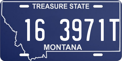 MT license plate 163971T