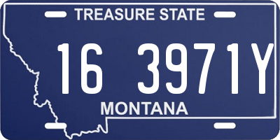 MT license plate 163971Y
