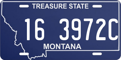 MT license plate 163972C