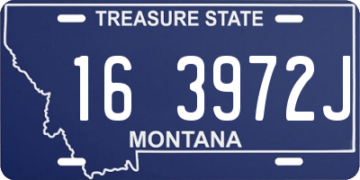 MT license plate 163972J