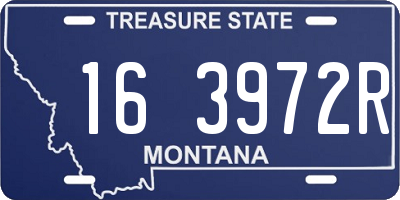 MT license plate 163972R