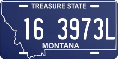 MT license plate 163973L