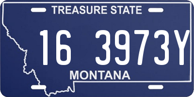 MT license plate 163973Y