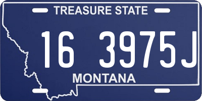 MT license plate 163975J