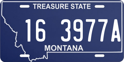 MT license plate 163977A