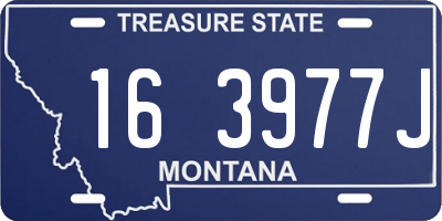 MT license plate 163977J