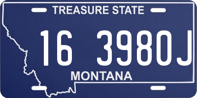 MT license plate 163980J