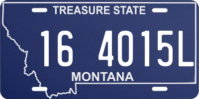 MT license plate 164015L