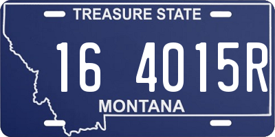 MT license plate 164015R