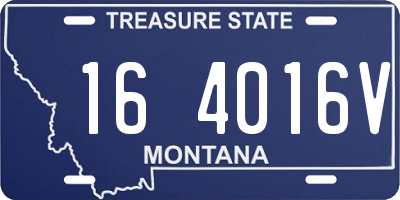 MT license plate 164016V