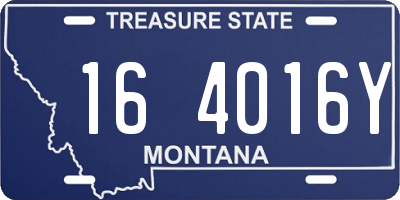 MT license plate 164016Y