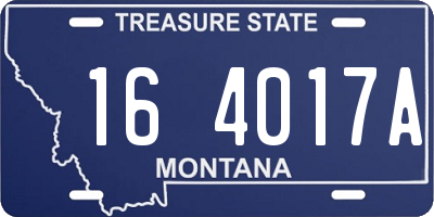 MT license plate 164017A