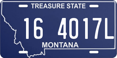 MT license plate 164017L