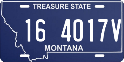 MT license plate 164017V