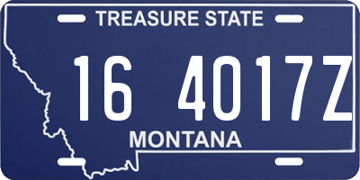 MT license plate 164017Z