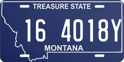MT license plate 164018Y