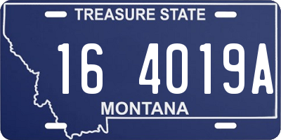 MT license plate 164019A
