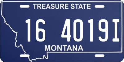 MT license plate 164019I