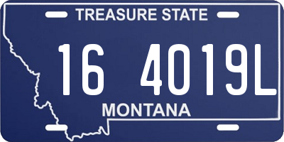 MT license plate 164019L