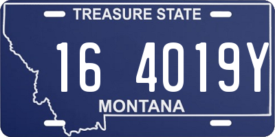 MT license plate 164019Y
