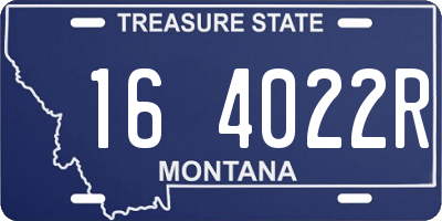 MT license plate 164022R