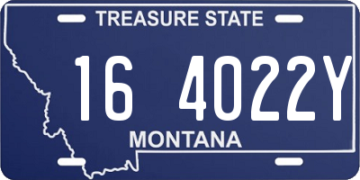 MT license plate 164022Y
