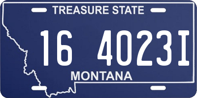 MT license plate 164023I