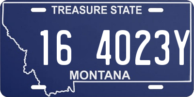 MT license plate 164023Y