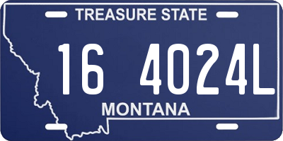 MT license plate 164024L