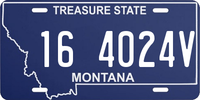 MT license plate 164024V