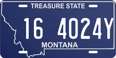 MT license plate 164024Y