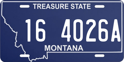 MT license plate 164026A