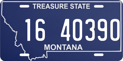 MT license plate 164039O