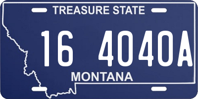 MT license plate 164040A