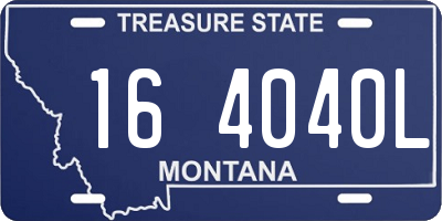 MT license plate 164040L