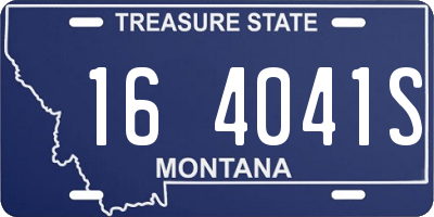 MT license plate 164041S