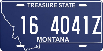 MT license plate 164041Z