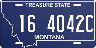 MT license plate 164042C