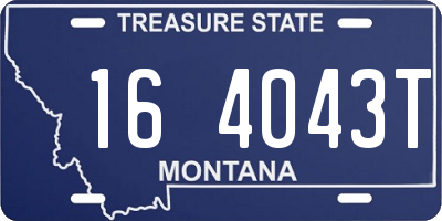 MT license plate 164043T