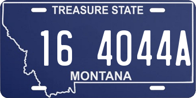 MT license plate 164044A